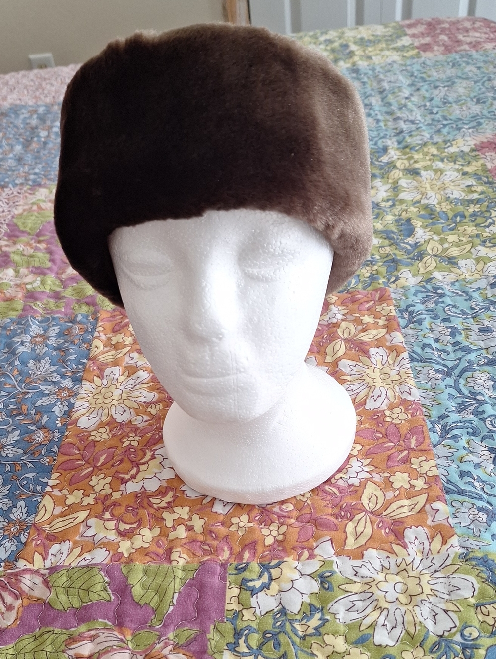 Brown Faux Fur Winter Hat - Classic Russian-Inspired Style
